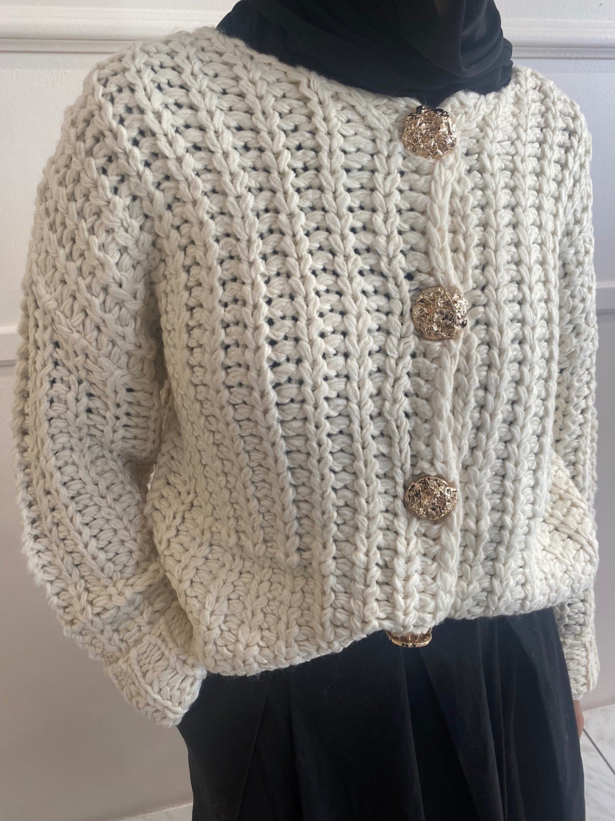 CARDIGAN BOUTON BIJOUX