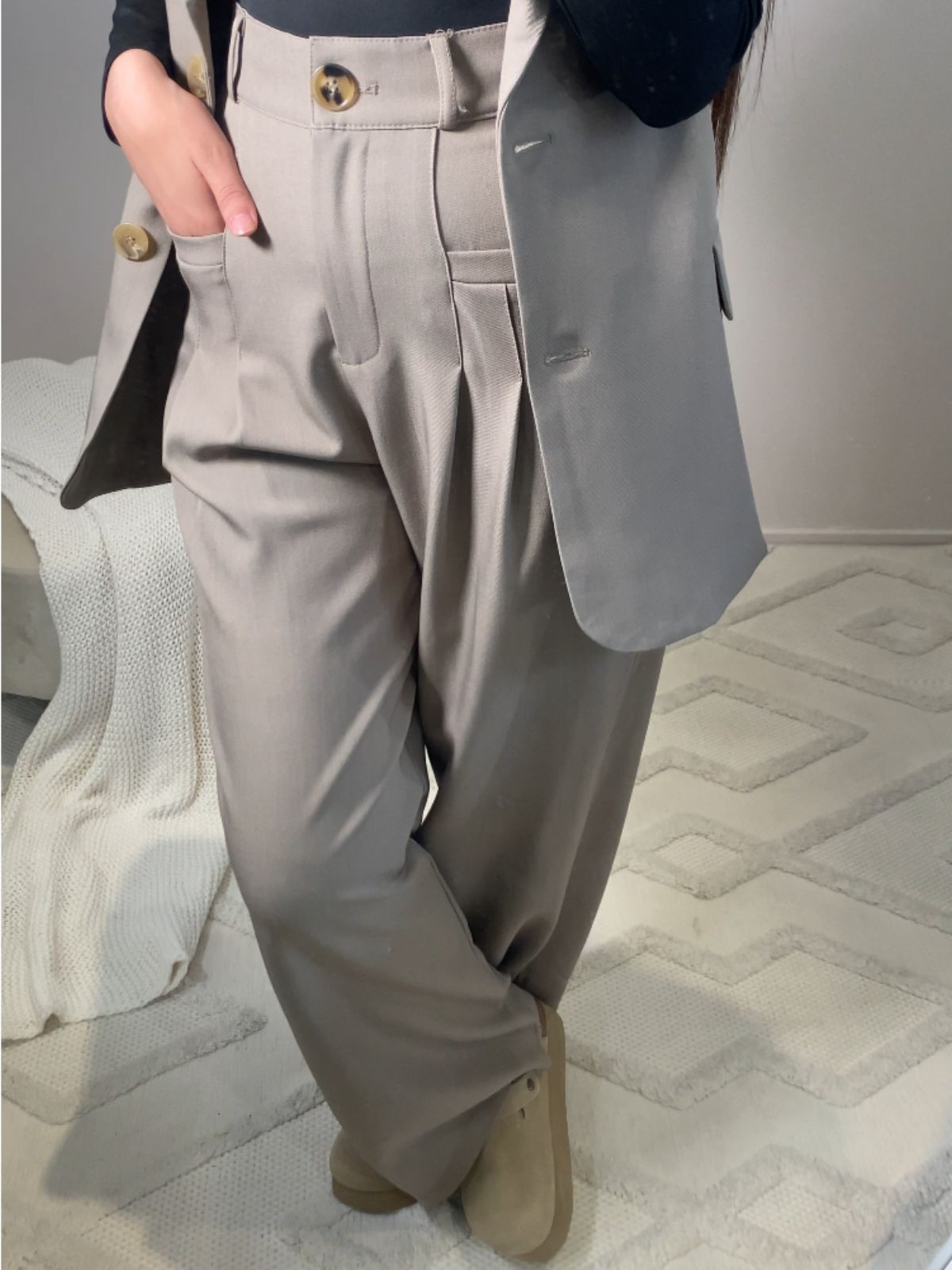 PANTALON TAILLEUR À POCHES