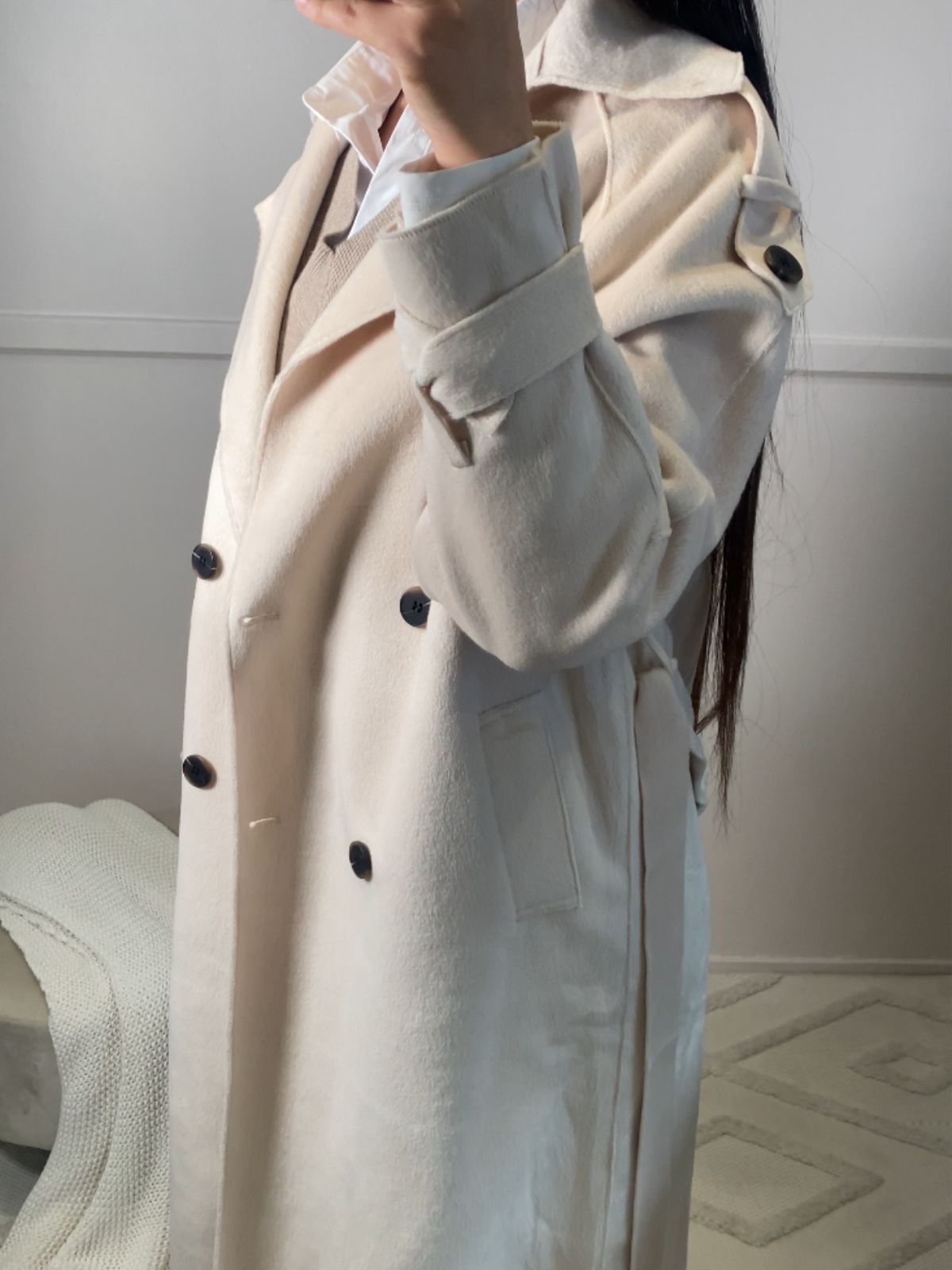 MANTEAU STYLE TRENCH SUEDE